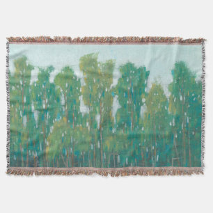 Forest Green II Throw Blanket