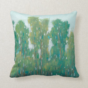Forest Green II Throw Pillow