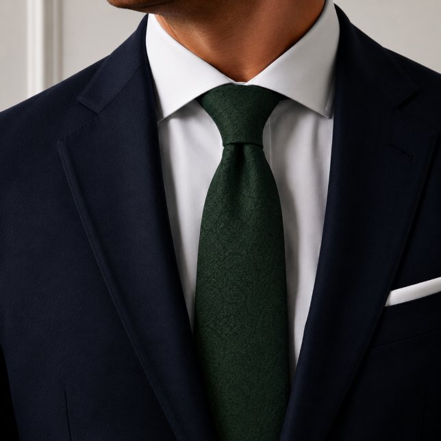 Forest Green Jacquard Pattern Tie (Creator Uploaded)