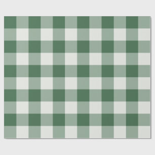 Forest Green Large Buffalo Check Gingham Wrapping Paper