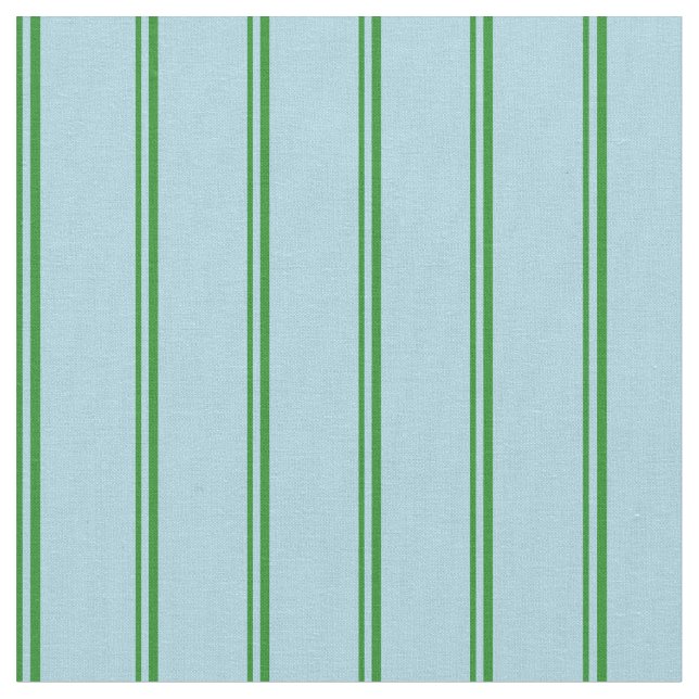 Forest Green & Light Blue Coloured Pattern Fabric (Close Up)