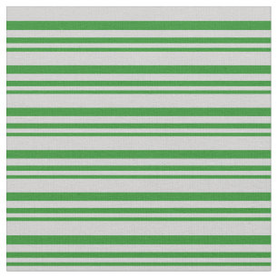 Forest Green & Light Grey Lines/Stripes Pattern Fabric