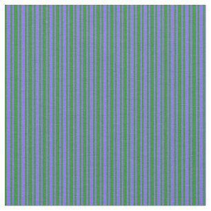 Forest Green & Medium Slate Blue Coloured Pattern Fabric