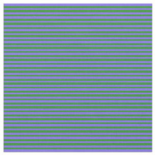 Forest Green & Medium Slate Blue Lines Fabric
