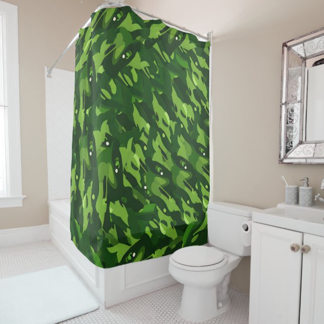 Forest Green Military Camouflage Pattern (In Situ)