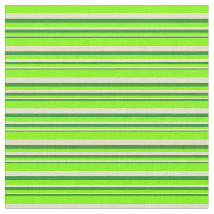 Forest Green, Pale Goldenrod, and Chartreuse Fabric