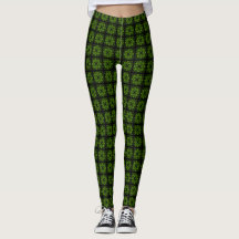 Forest Green Quilted Spandex Leggings