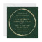 Forest Green Rustic Gold Circle Wedding Square