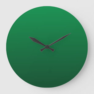 Forest Green Shades Large Clock