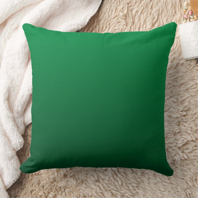 Forest Green Shades Throw Pillow (Blanket)