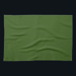 Forest Green Solid Colour Create Your Own Blank Kitchen Towel<br><div class="desc">Create Your Own Custom Upload Add Your Monogram Initial Photo or Logo Text Name Elegant Modern Cute Kitchen & Dining / Table & Kitchen Linens/ Blank Template Forest Green Solid Colour Kitchen Towel.</div>