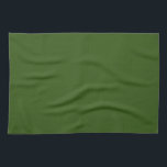 Forest Green Solid Colour Create Your Own Blank Kitchen Towel<br><div class="desc">Create Your Own Custom Upload Add Your Monogram Initial Photo or Logo Text Name Elegant Modern Cute Kitchen & Dining / Table & Kitchen Linens/ Blank Template Forest Green Solid Colour Kitchen Towel.</div>