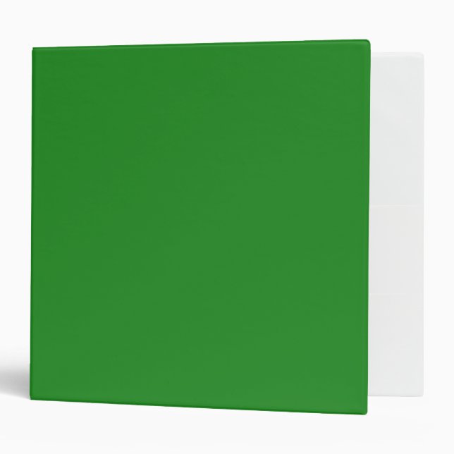 Forest Green Solid Colour Minimalist Binder (Front/Inside)
