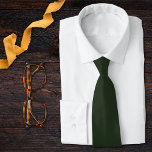 Forest Green Solid Green Hunter Green Tie<br><div class="desc">This tie is featured in our Sunflower Wedding Forest Green and Gold Collection. The lush forest green colour adds a touch of rustic charm, reminiscent of lush meadows and the tranquillity of the countryside. We have a few neck tie options to match this collection perfectly. Great for the groom, groomsmen...</div>