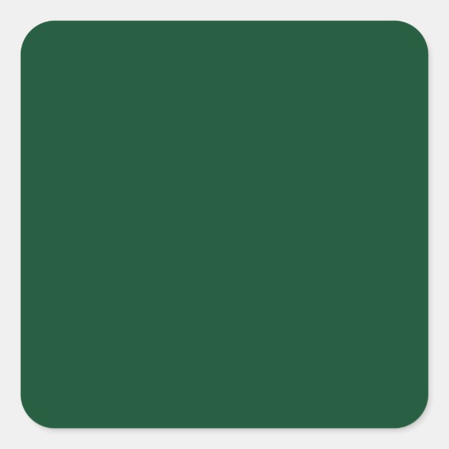 Forest Green Square Sticker (Front)