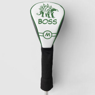 Forest Green Stegosaurus Spiked  Dinosaur  Golf Head Cover