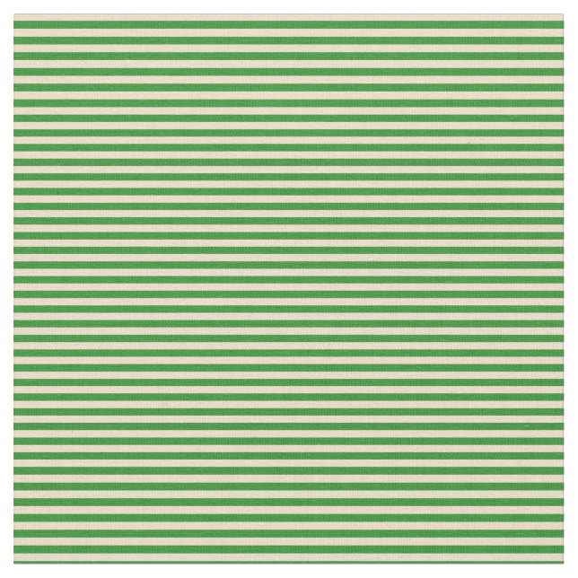 Forest Green & Tan Coloured Pattern Fabric (Close Up)