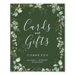 Forest Green Wedding Photo Print