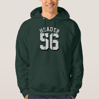 Forest Green & White Adults | Sports Jersey Design Hoodie