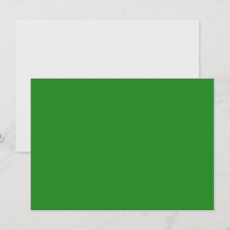 Forest Green & White Custom Invitation