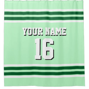 Forest Green White Stripes Sports Jersey