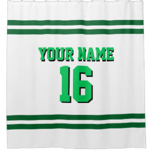 Forest Green White Stripes Sports Jersey
