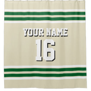 Forest Green White Stripes Sports Jersey