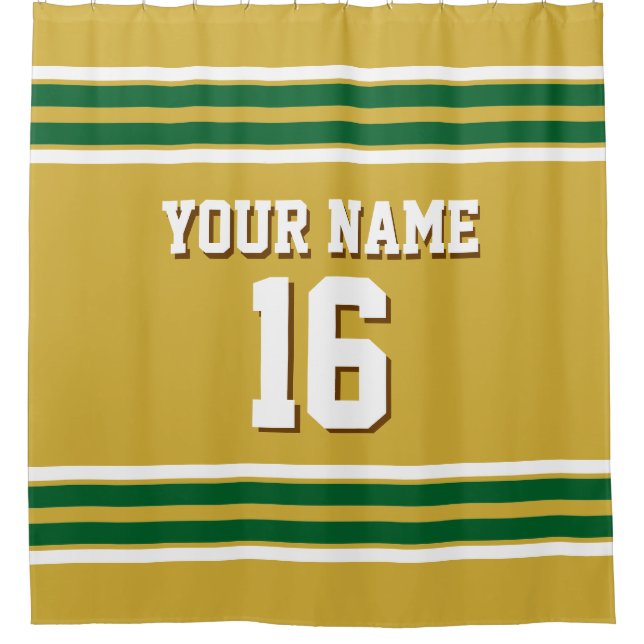 Forest Green White Stripes Sports Jersey (Front)