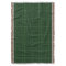 Forest Green  Window Pane Check Throw Blanket