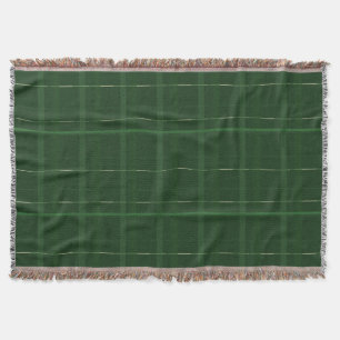 Forest Green Window Pane Check Throw Blanket