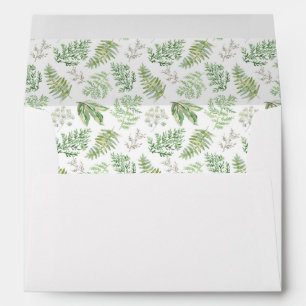 Forest Greenery Pattern Envelope