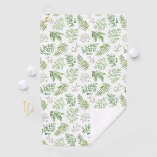 Forest Greenery Pattern Golf Towel
