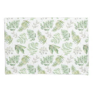 Forest Greenery Pattern Pillowcase