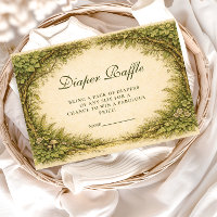 Forest Greenery Storybook Diapper Raffle