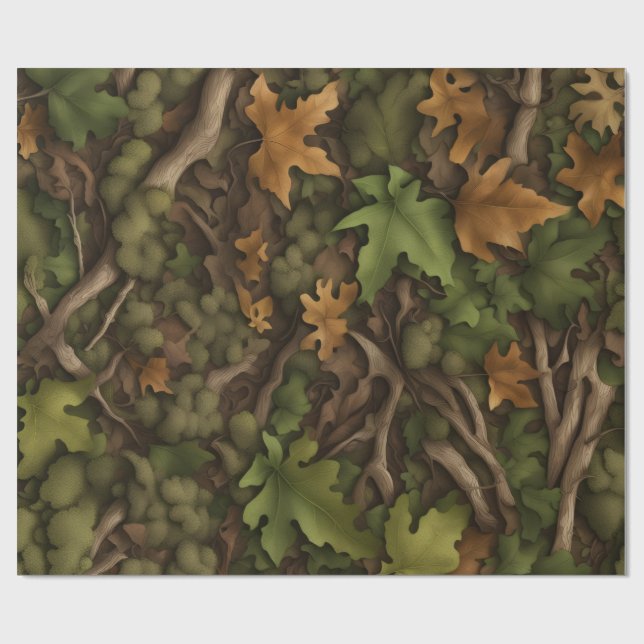 Forest ground wrapping paper (Flat)