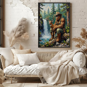 Forest Guardian: Bigfoot and His Ward Poster