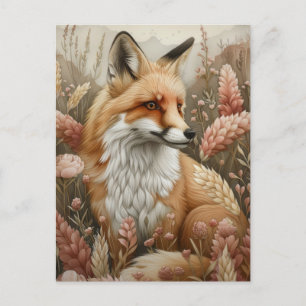 Forest Guardian - The Cunning Red Fox Postcard