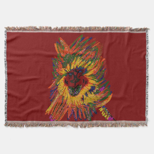Forest Guardian Throw Blanket (Front)