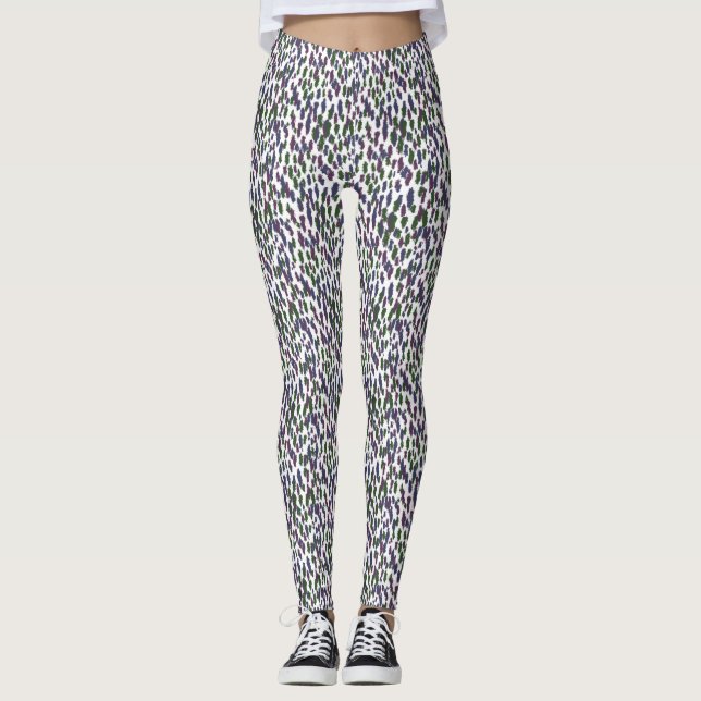 Forest Hill Paint Smudge on White Leggings (Front)