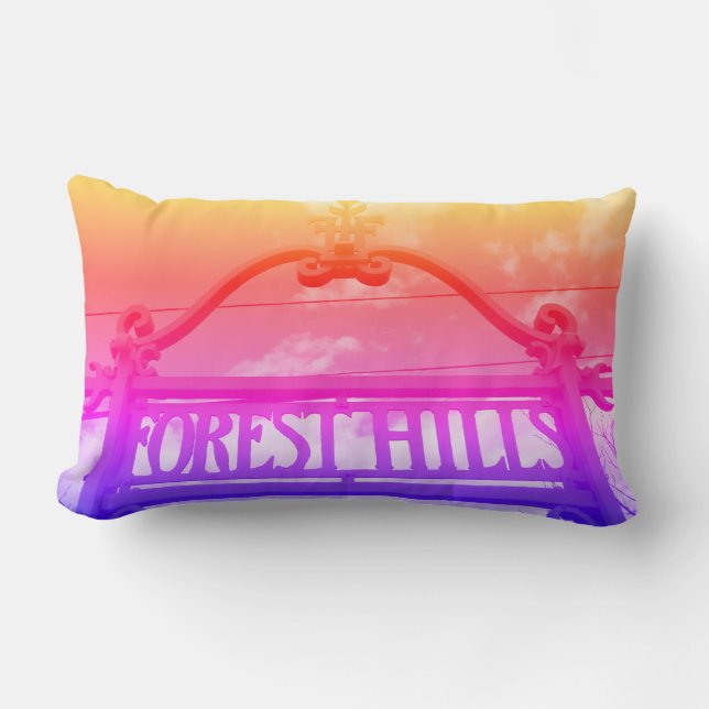 Forest Hills, Queens, NYC Lumbar Pillow (Front)