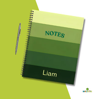 Forest Hues Personalized Spiral Notebook
