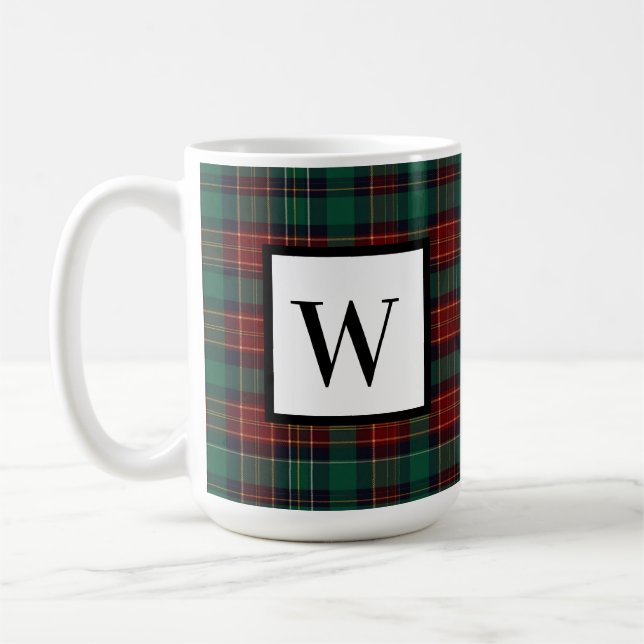 Forest Hunter Tartan Coffee Mug (Left)