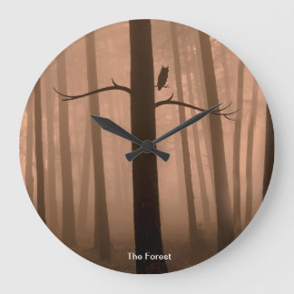 forest image for Round Wall Clock