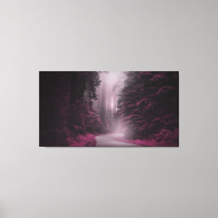 Forest in Mist Fantasy Landscape Canvas Print