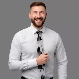 Forest-inspired Patterned Tie