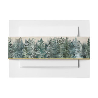 Forest Invitation Belly Band