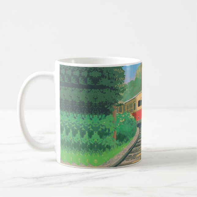 Forest Journey – Scenic Train Mug (Gauche)