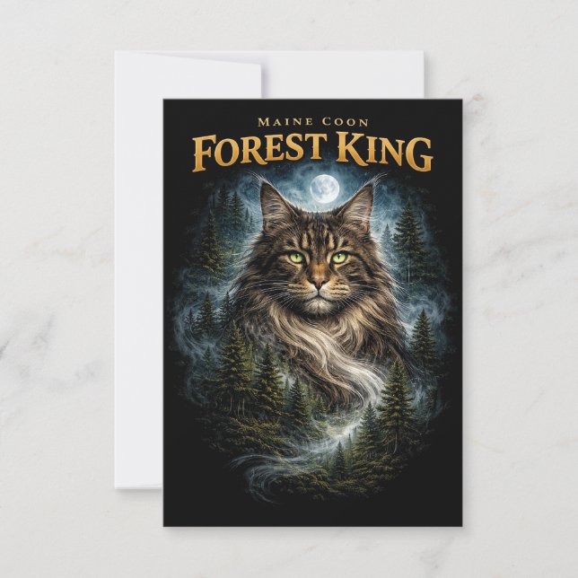 Forest King Thank You Card (Front)
