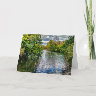 Forest lake, Netherlands Holiday Card