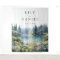 Forest Lakeside Wildflowers Wedding Photo Backdrop